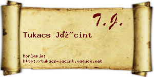 Tukacs Jácint névjegykártya